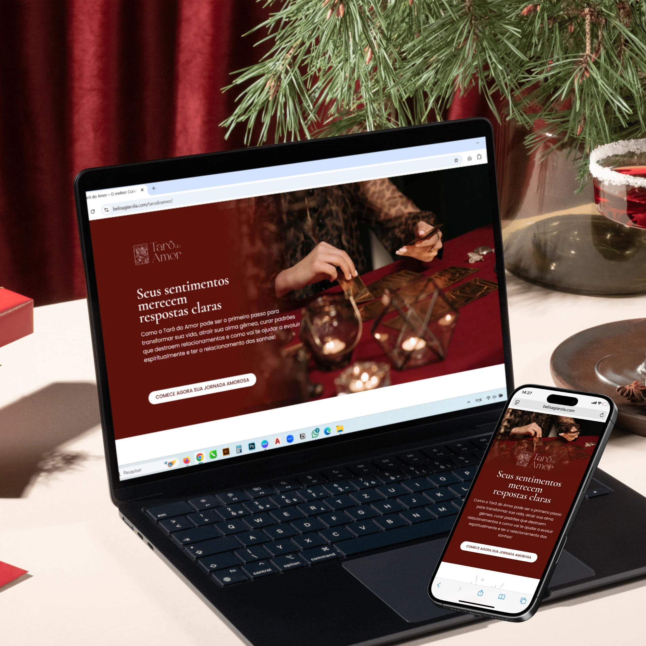 Taro do Amor Landing Page